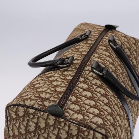 DIOR Trotter Canvas Boston Bag Brown - Picture 6 of 12